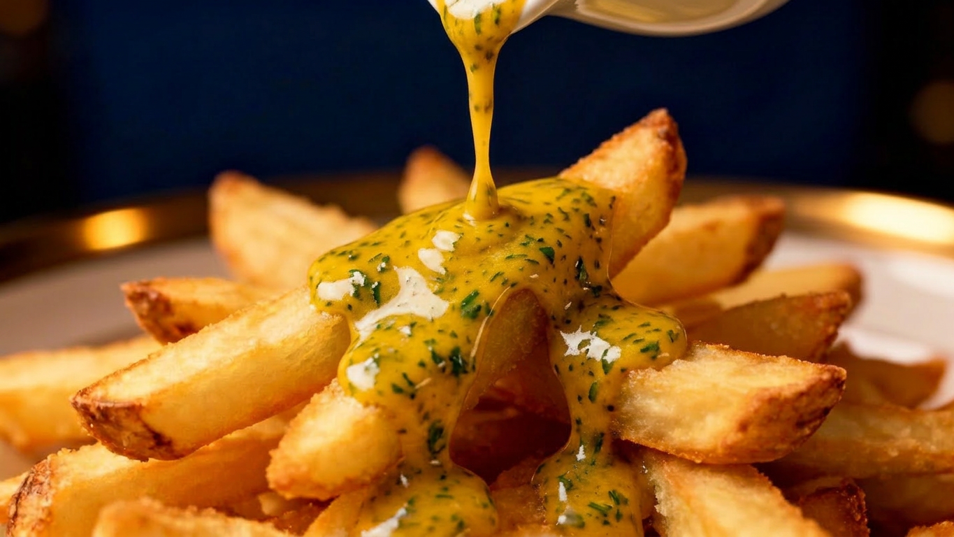 Molho da casa para acompanhar a batata frita crocante da Maison Crocante